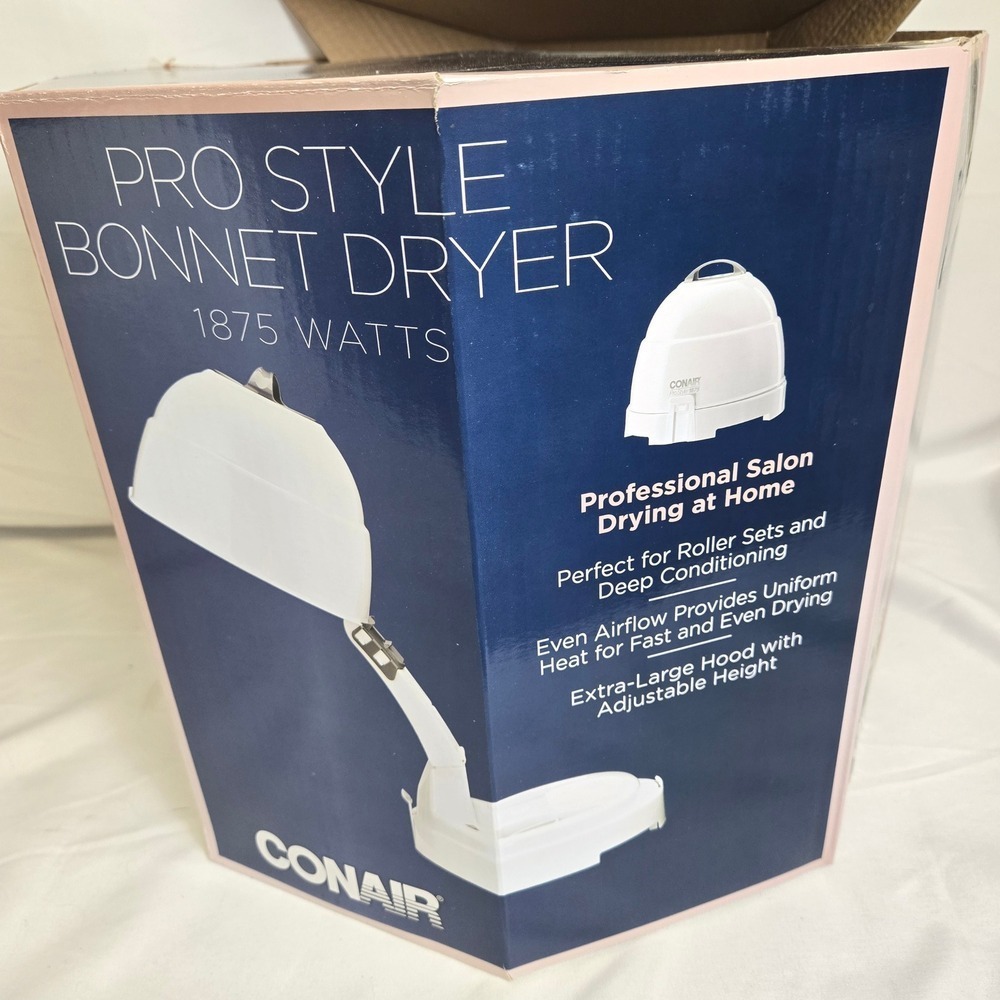 Conair Pro Style Bonnet Dryer, Model HH320RNX, Collapsible, 1875 W, New Open Box - Picture 2 of 15